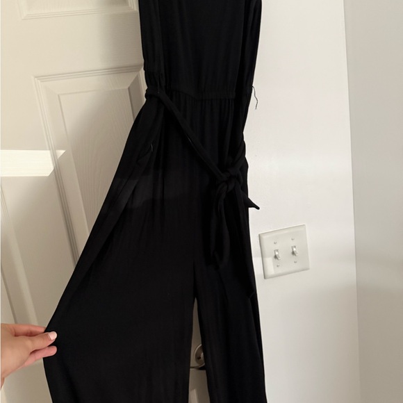 LOFT Classic Black V-Neck Romper - Picture 2 of 5